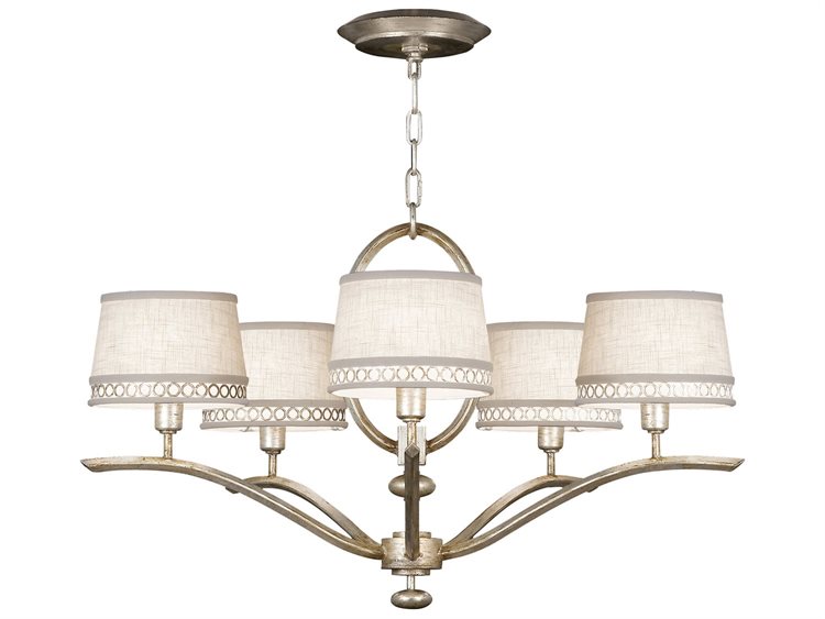 Fine Art Handcrafted Lighting Allegretto 5-Light Silver Empire Chandelier