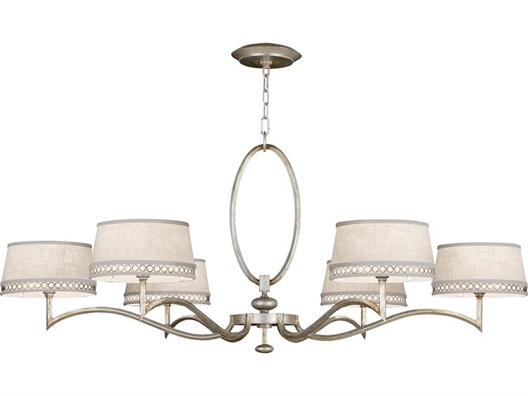 Fine Art Handcrafted Lighting Allegretto 6-Light Silver Empire Chandelier