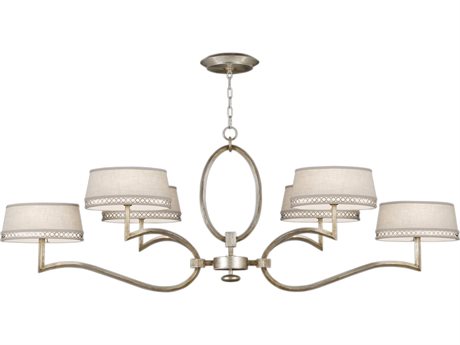 Fine Art Handcrafted Lighting Allegretto 6-Light Silver Empire Tiered Chandelier