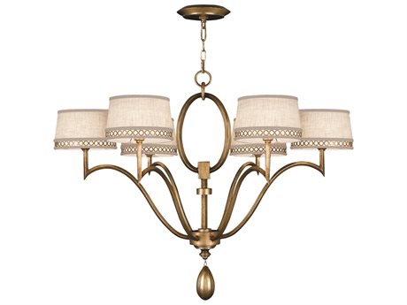 Fine Art Handcrafted Lighting Allegretto 6-Light Gold Empire Chandelier