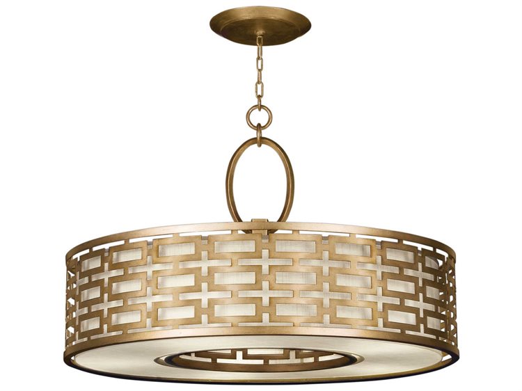 Fine Art Handcrafted Lighting Allegretto 5-Light Gold Drum Pendant
