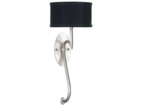 Fine Art Handcrafted Lighting Allegretto 1-Light Silver Leaf Wall Sconce