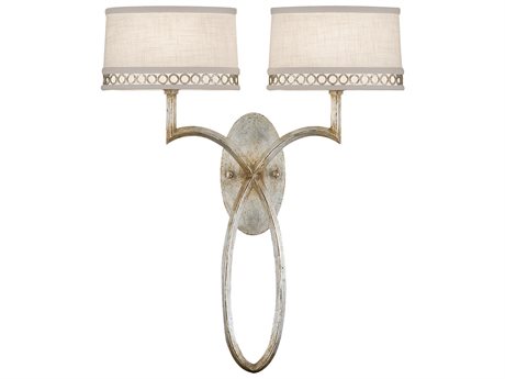 Fine Art Handcrafted Lighting Allegretto Silver Wall Sconce