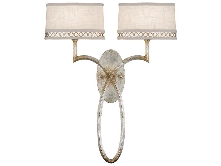 Fine Art Handcrafted Lighting Allegretto Silver Wall Sconce