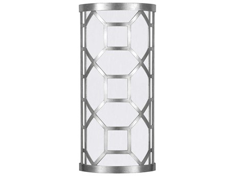 Fine Art Handcrafted Lighting Allegretto 2-Light Silver Leaf LED Wall Sconce