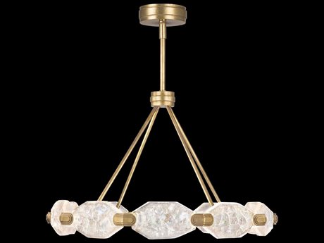 Fine Art Handcrafted Lighting Allison Paladino 20-Light Gold Leaf Glass LED Pendant