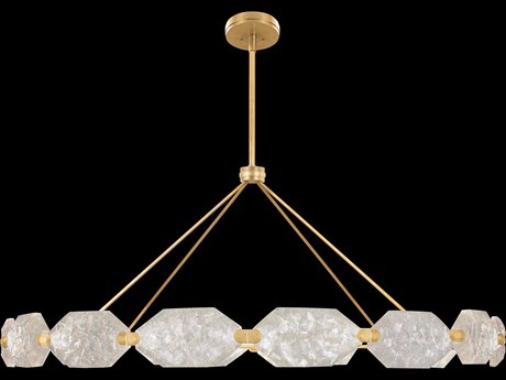 Fine Art Handcrafted Lighting Allison Paladino 32-Light Gold Glass LED Pendant