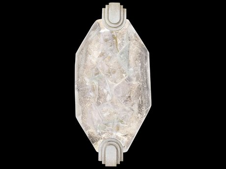 Fine Art Handcrafted Lighting Allison Paladino Silver Leaf Glass LED Wall Sconce