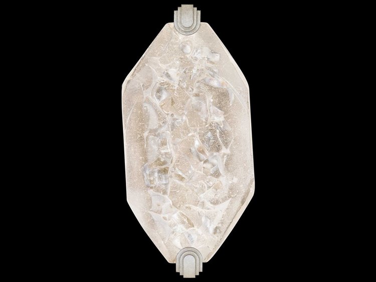 Fine Art Handcrafted Lighting Allison Paladino Silver Leaf Glass LED Wall Sconce