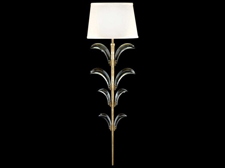 Fine Art Handcrafted Lighting Beveled Arcs Gold Crystal Wall Sconce
