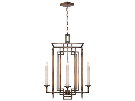 Fine Art Handcrafted Lighting Cienfuegos 4-Light Bronze Candelabra Chandelier