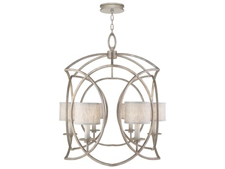 Fine Art Handcrafted Lighting Cienfuegos 6-Light Gray Candelabra Chandelier