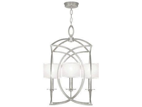 Fine Art Handcrafted Lighting Cienfuegos 4-Light Silver Leaf Empire Chandelier