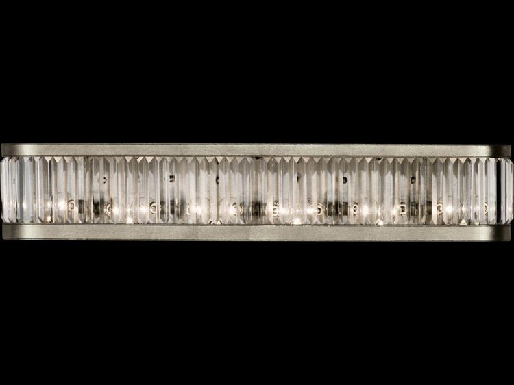 Fine Art Handcrafted Lighting Crystal Enchantment Silver Vanity Light