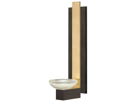 Fine Art Handcrafted Lighting Delphi 1-Light Black Glass LED Wall Sconce