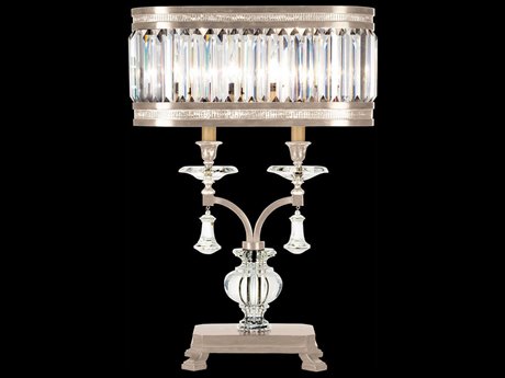 Fine Art Handcrafted Lighting Eaton Place Silver Crystal Table Lamp
