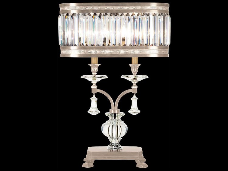 Fine Art Handcrafted Lighting Eaton Place Silver Crystal Table Lamp