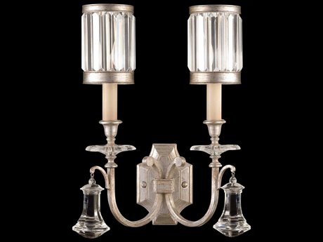 Fine Art Handcrafted Lighting Eaton Place Silver Crystal Wall Sconce