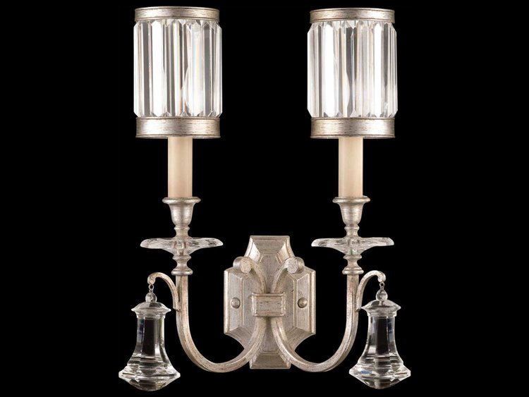 Fine Art Handcrafted Lighting Eaton Place Silver Crystal Wall Sconce