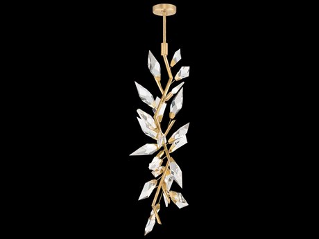 Fine Art Handcrafted Lighting Foret 4-Light Gold Crystal Pendant