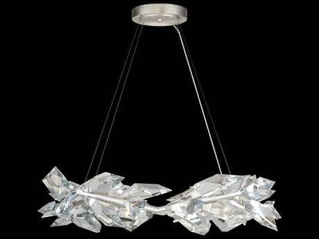 Fine Art Handcrafted Lighting Foret 8-Light Silver Crystal Pendant
