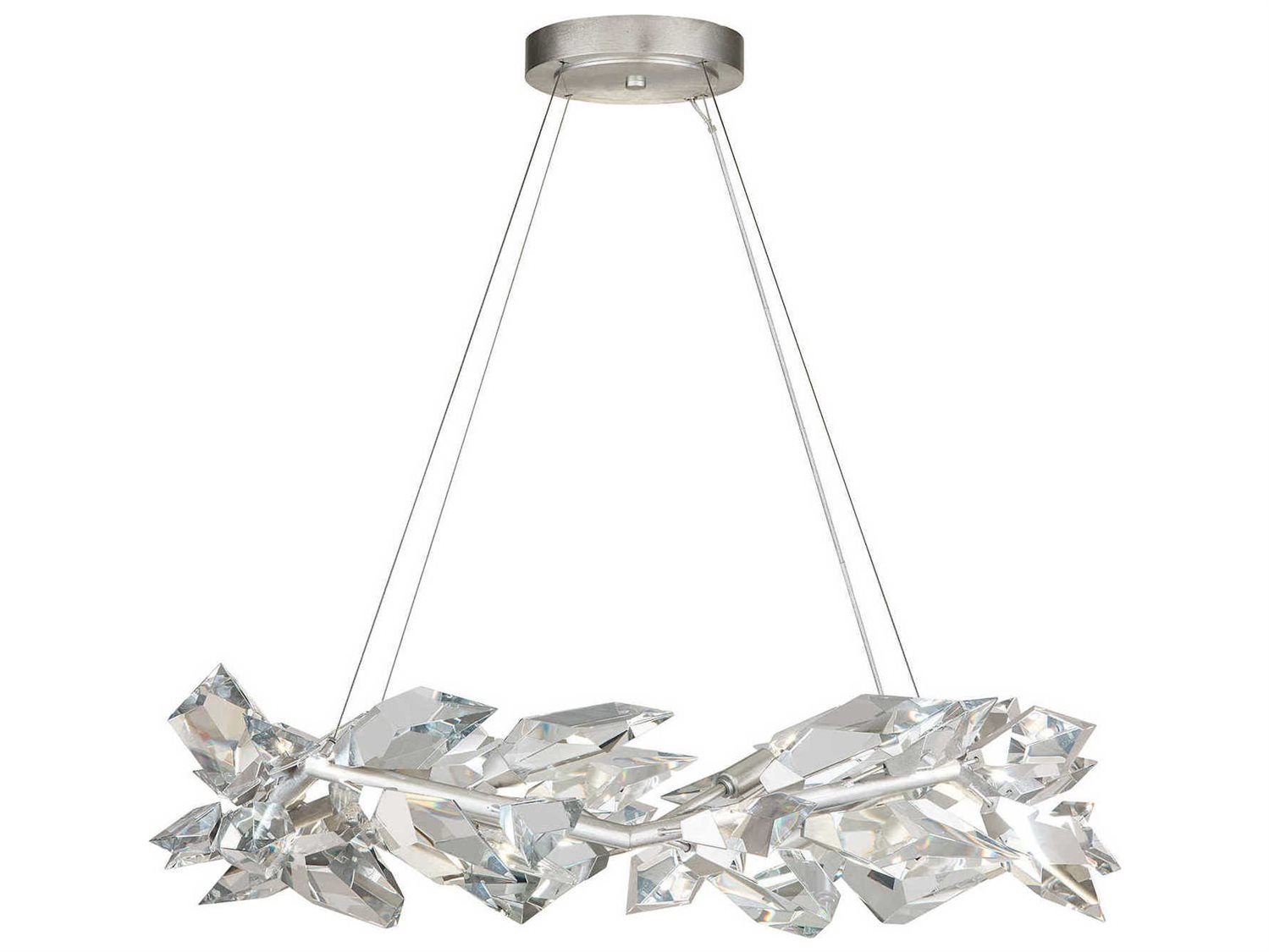 Fine Art Handcrafted Lighting Foret 34 Wide Crystal Pendant Fa902640