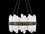 Fine Art Handcrafted Lighting Lior Silver with Rock Crystal Glass 24-Light 21'' Wide Pendant Light  FA8820401ST