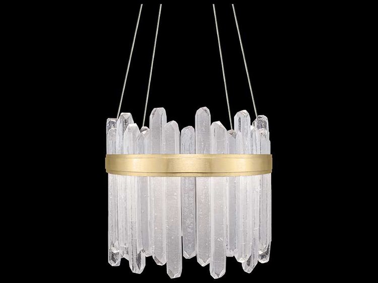 Fine Art Lamps Lior Gold With Rock Crystal Glass 24 Light 21 Wide Pendant Fa8822402st - Rock Crystal Pendant Light Fine Art Lamps Lior Gold With Rock Crystal Glass 24 Light 21 Wide Pendant Fa8822402st - Rock Crystal Pendant Light