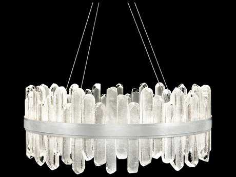 Fine Art Handcrafted Lighting Lior 40-Light Silver Glass LED Pendant