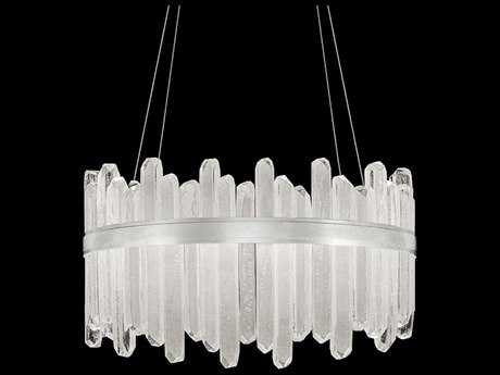 Fine Art Handcrafted Lighting Lior 40-Light Silver Glass LED Pendant
