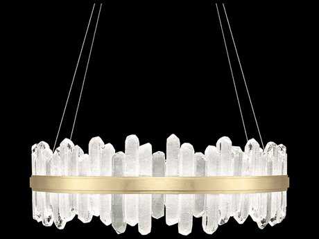 Fine Art Handcrafted Lighting Lior 48-Light Gold Glass LED Pendant