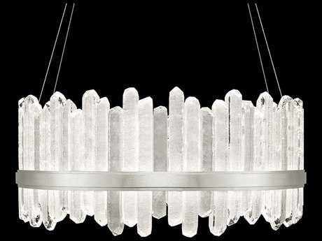 Fine Art Handcrafted Lighting Lior 48-Light Silver Glass LED Pendant