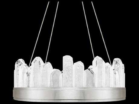 Fine Art Handcrafted Lighting Lior 12-Light Silver Glass LED Pendant