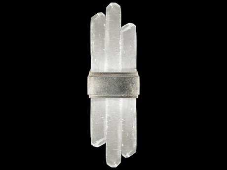 Fine Art Handcrafted Lighting Lior 2-Light Silver Leaf Glass LED Wall Sconce