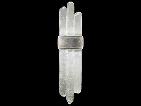 Fine Art Handcrafted Lighting Lior 2-Light Silver Leaf Glass LED Wall Sconce