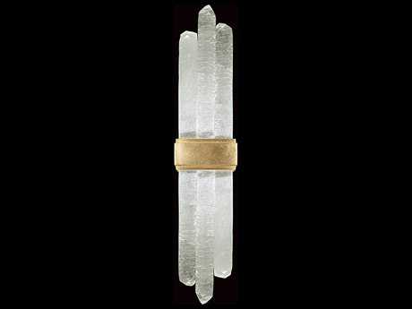Fine Art Handcrafted Lighting Lior 2-Light Gold Leaf Glass LED Wall Sconce