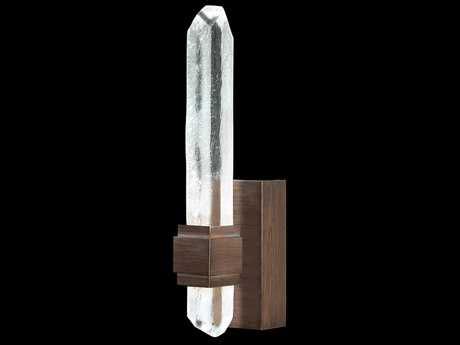 Fine Art Handcrafted Lighting Lior 2-Light Patinated Bronze Glass LED Wall Sconce