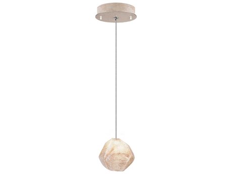Fine Art Handcrafted Lighting Natural Inspirations 1-Light Gold Glass LED Mini Pendant