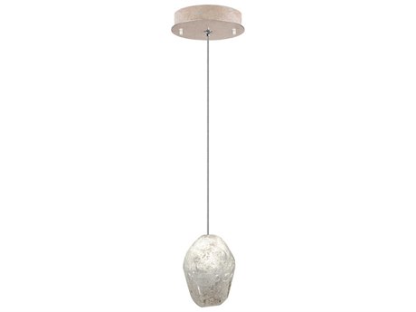 Fine Art Handcrafted Lighting Natural Inspirations 1-Light Gold Glass LED Mini Pendant