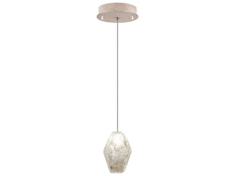 Fine Art Handcrafted Lighting Natural Inspirations 1-Light Gold Glass LED Mini Pendant