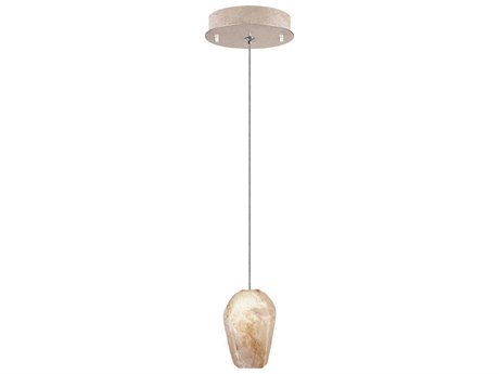Fine Art Handcrafted Lighting Natural Inspirations 1-Light Gold Glass LED Mini Pendant