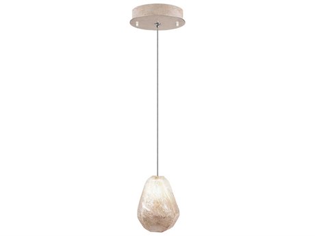 Fine Art Handcrafted Lighting Natural Inspirations 1-Light Gold Glass LED Mini Pendant