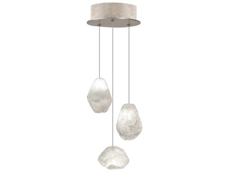 Fine Art Handcrafted Lighting Natural Inspirations 3-Light Gold Glass LED Mini Pendant