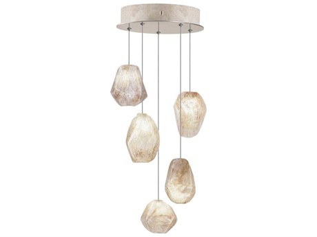 Fine Art Handcrafted Lighting Natural Inspirations 5-Light Gold Glass LED Mini Pendant