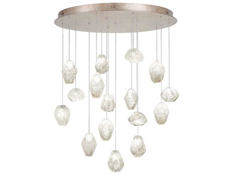 Fine Art Handcrafted Lighting Natural Inspirations 16-Light Gold Glass LED Pendant