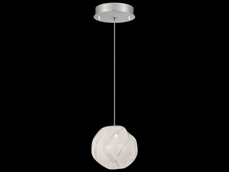Fine Art Handcrafted Lighting Vesta 1-Light Silver Glass LED Mini Pendant