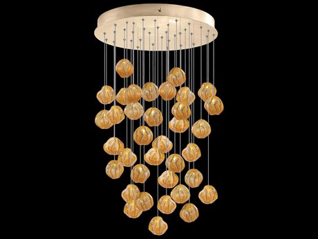 Fine Art Handcrafted Lighting Vesta 36-Light Silver Glass LED Globe Pendant