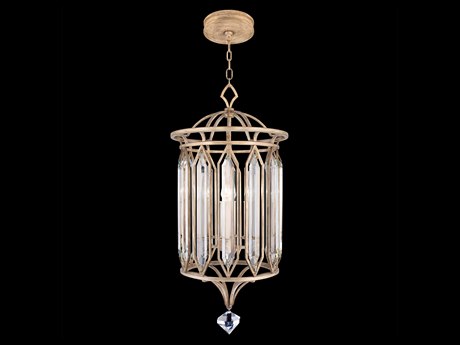 Fine Art Handcrafted Lighting Westminster 4-Light Gold Crystal Pendant