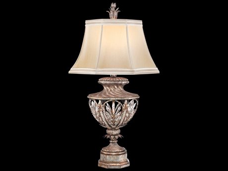 Fine Art Handcrafted Lighting Winter Palace Silver Crystal Table Lamp