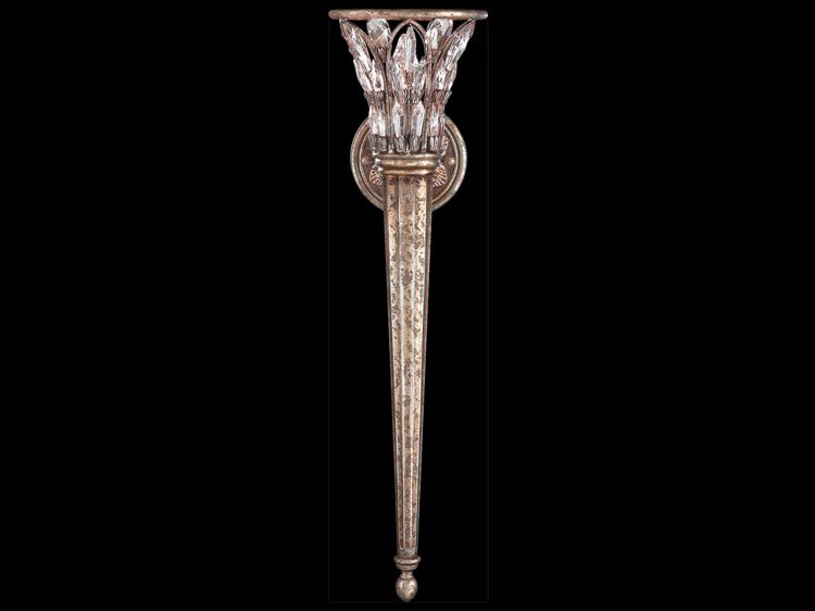 Fine Art Handcrafted Lighting Winter Palace Silver Crystal Wall Sconce